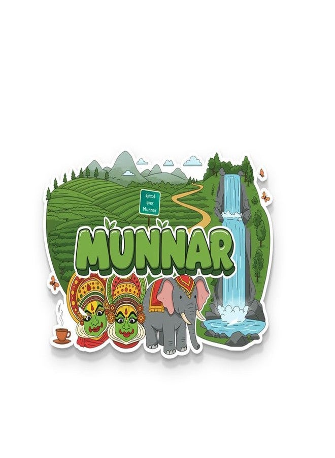 Suruv Munnar Fridge Magnets, Glossy Finish, Stylish Magnet for Fridge, Wardrobe & Metal Surfaces - Image 1